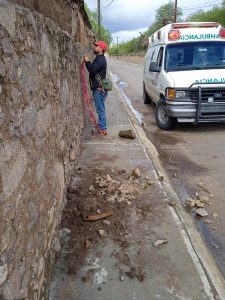 Intensifica Ayuntamiento de SLP recorridos en Bocas para detectar peligros ocasionados por lluvias