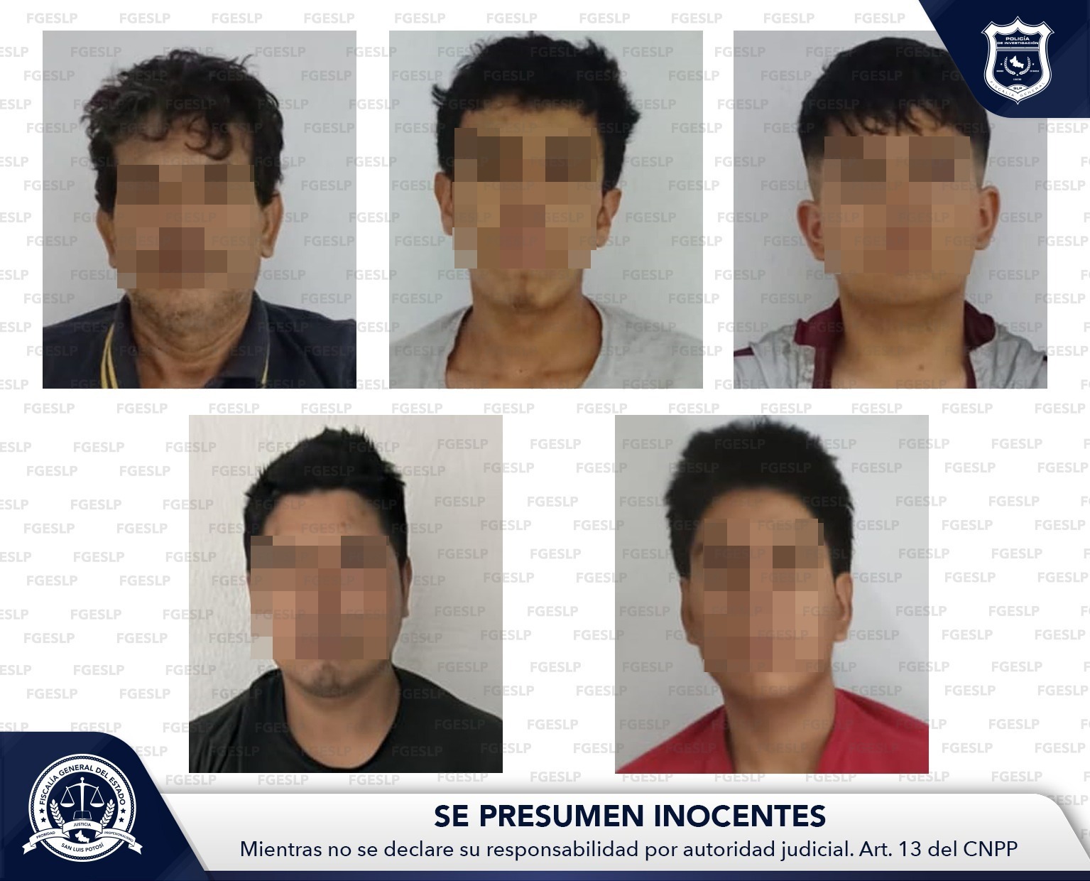 Obtiene FGESLP vinculación a proceso para cinco imputados de trata de personas