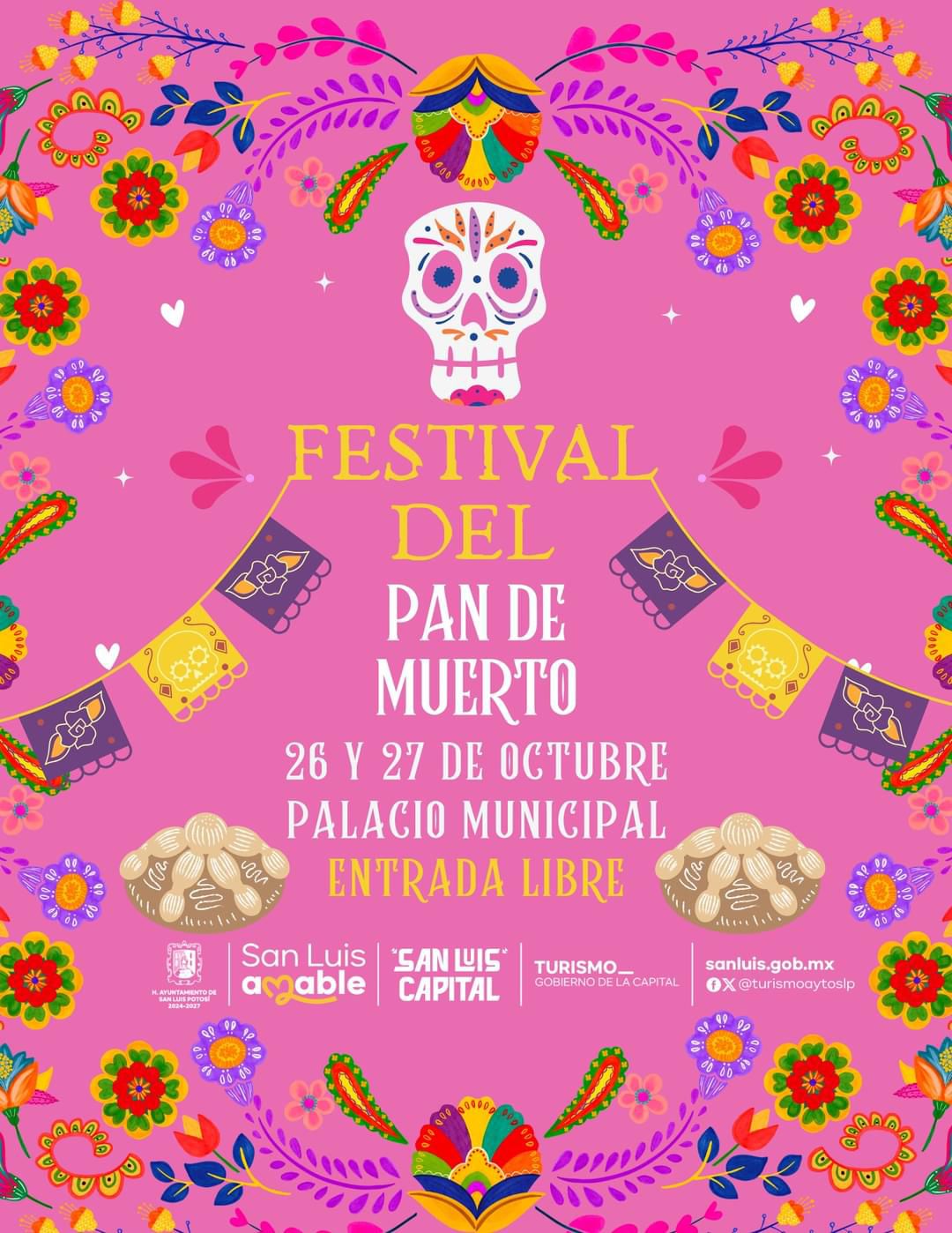 Gobierno de la Capital invita a la Cuarta Edición del Festival del Pan de Muerto Tradicional, el 26 y 27 de octubre