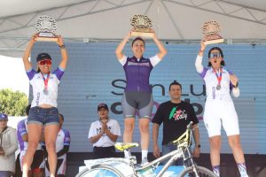 Gerardo Prado y Anette Rivera Martínez, ganadores absolutos del Gran Fondo Nairo 2024 en San Luis Capital