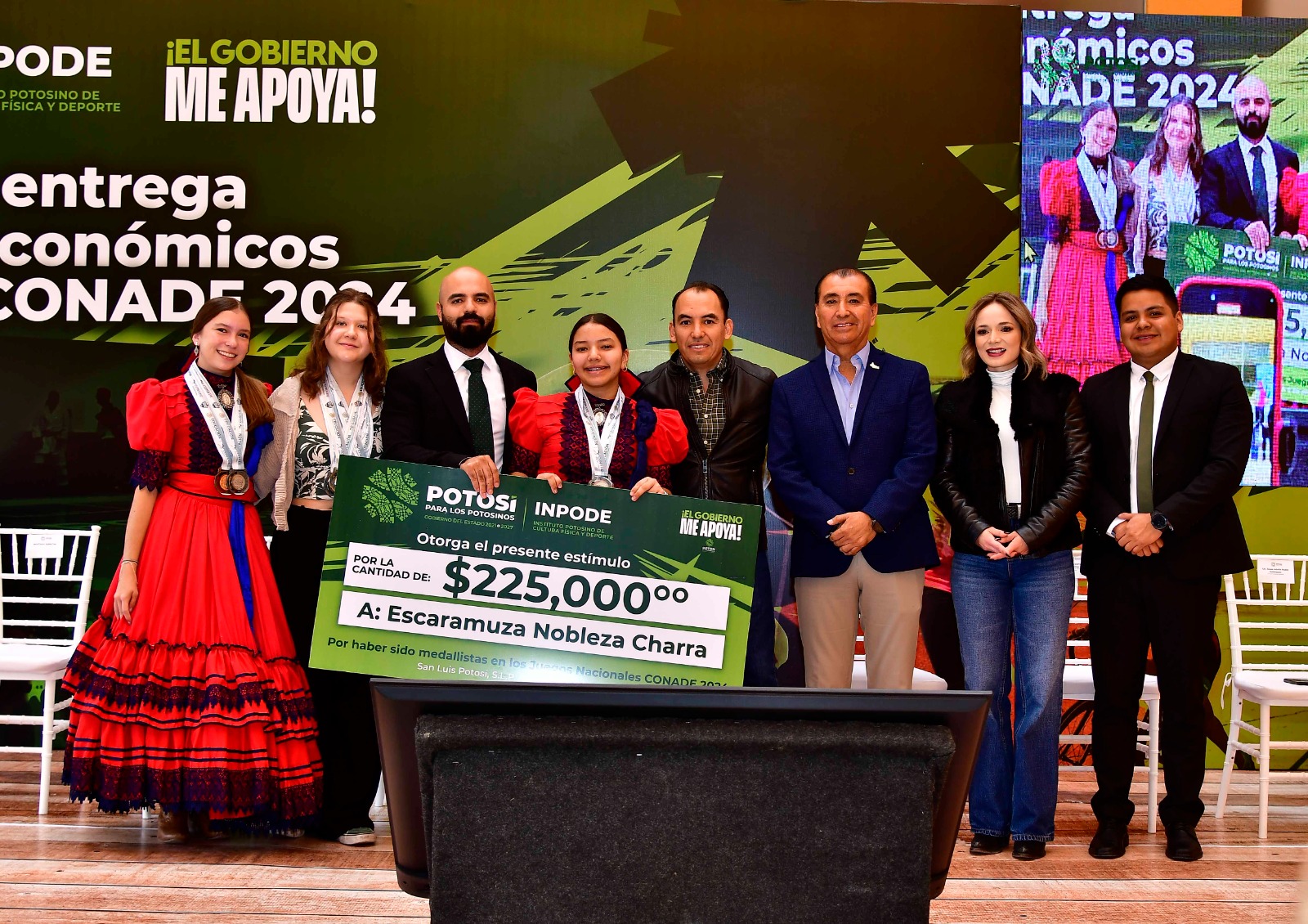 Ejecutivo estatal incrementa apoyo económico a deportistas