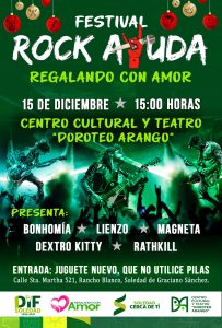Gobierno de Soledad presenta "rock ayuda", que busca recolectar juguetes para la niñez vulnerable