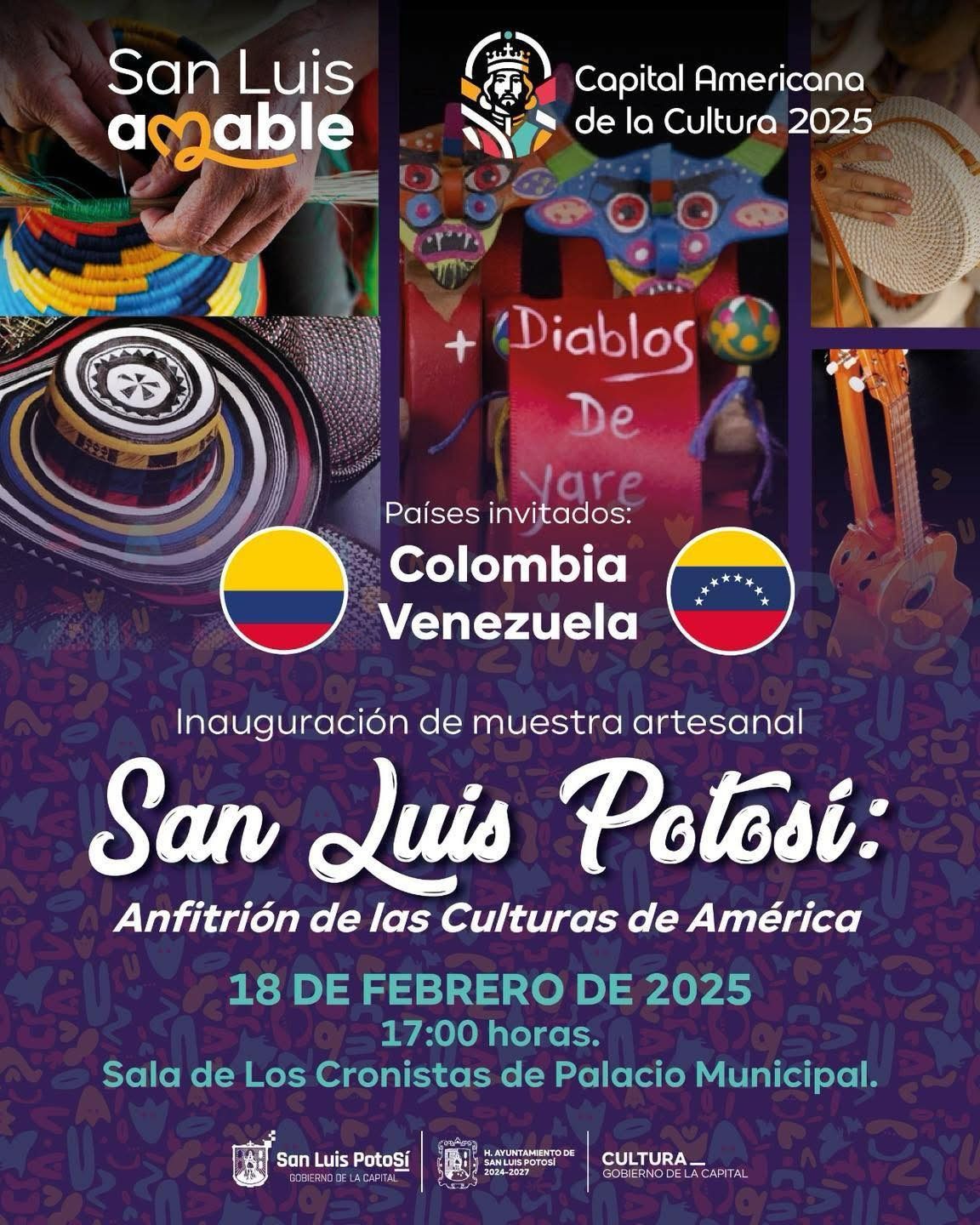 Hoy, la Capital Americana de la Cultura, San Luis Capital, ofrece una muestra artesanal en honor a Colombia
