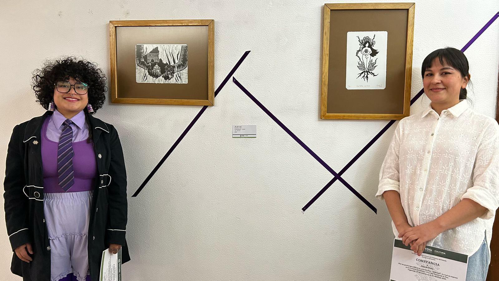Inaugura SECULT la exposición “habitar, intercambio gráfico entre autoras oaxaqueñas y potosinas”