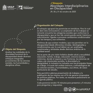 La UASLP abre convocatoria para evento sobre discapacidad