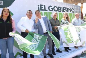 Colonia Rivas Guillén norte tendrá 6 calles nuevas; Ricardo Gallardo y Juan Manuel Navarro inician plan de pavimentación