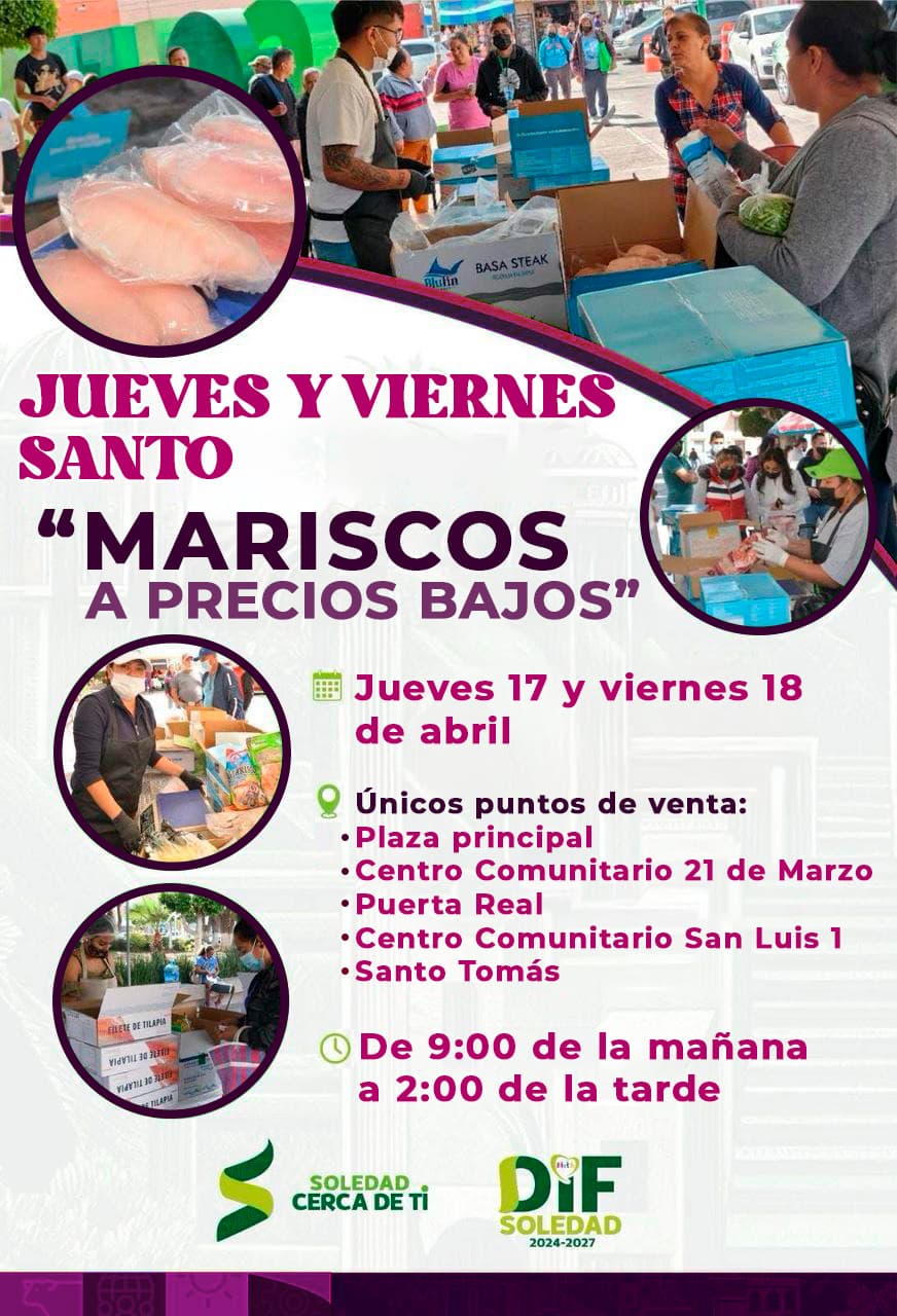 Dif municipal de Soledad ofrecerá venta de pescados a precios accesibles, este jueves y viernes