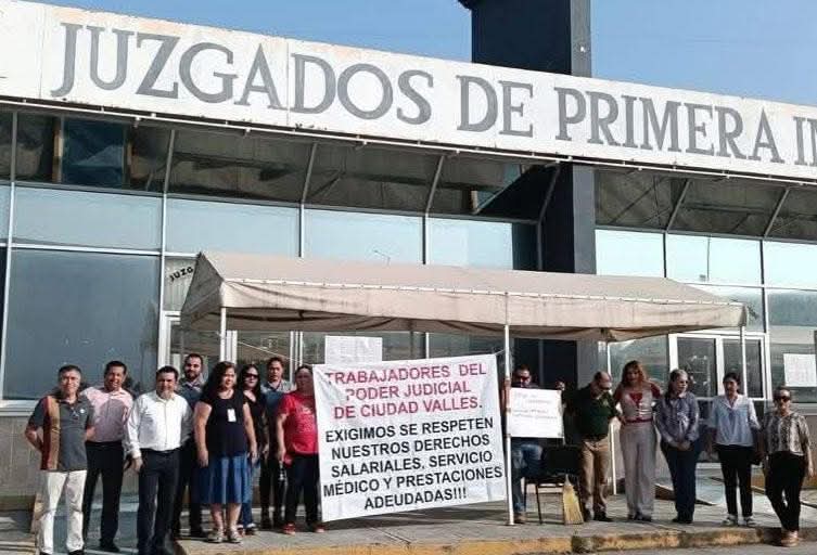 Paro en el Poder Judicial: Empleados exigen pagos y toman oficinas en SLP y Rioverde