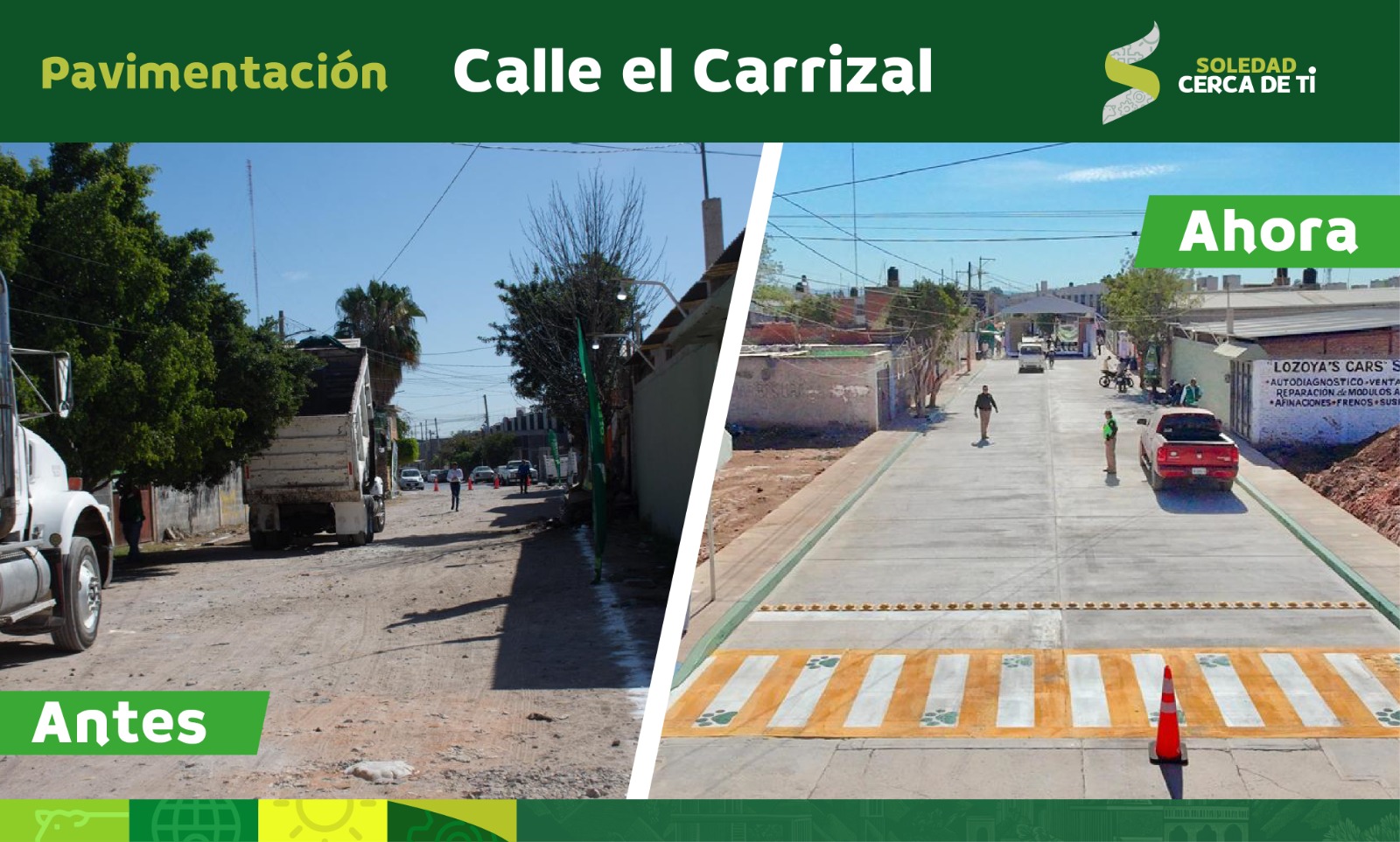 Alcalde Navarro Muñiz entrega nueva calle pavimentada en Rivas Guillén norte, en tiempo récord