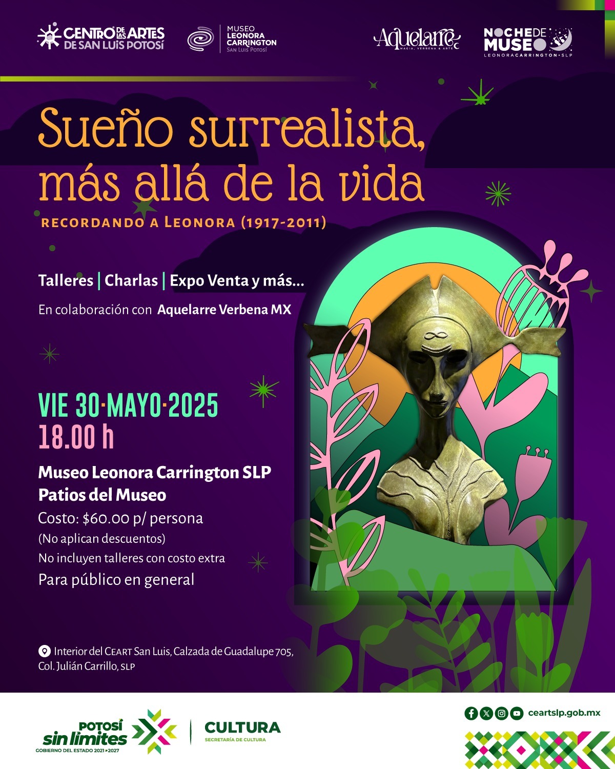 Con noche de museo, recordarán a Leonora Carrington