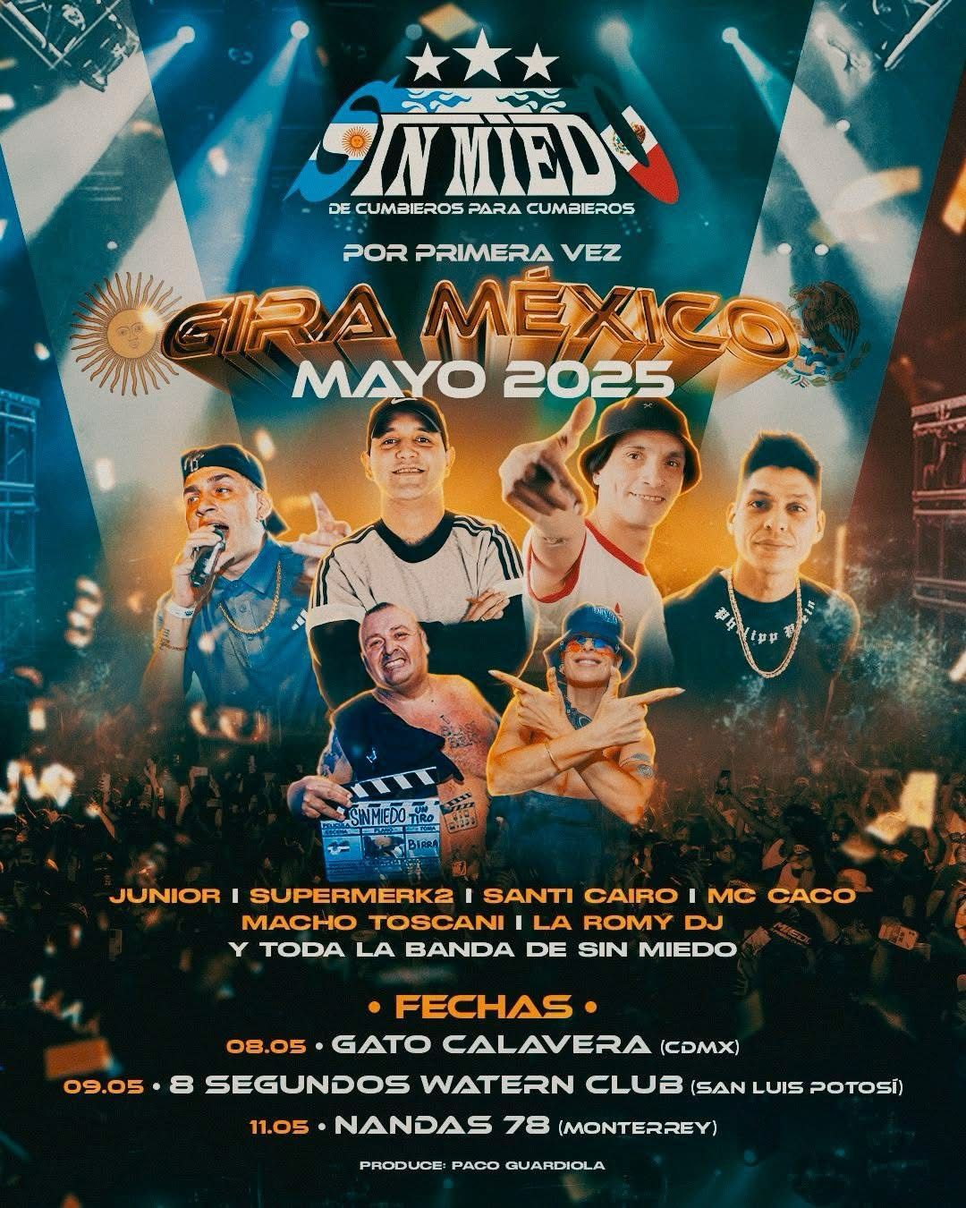 El fenómeno argentino de la cumbia villera “Sin Miedo” llega a San Luis Potosí este 9 de mayo