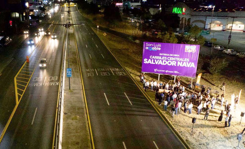 Enrique Galindo entrega la avenida Salvador Nava renovada, moderna y funcional