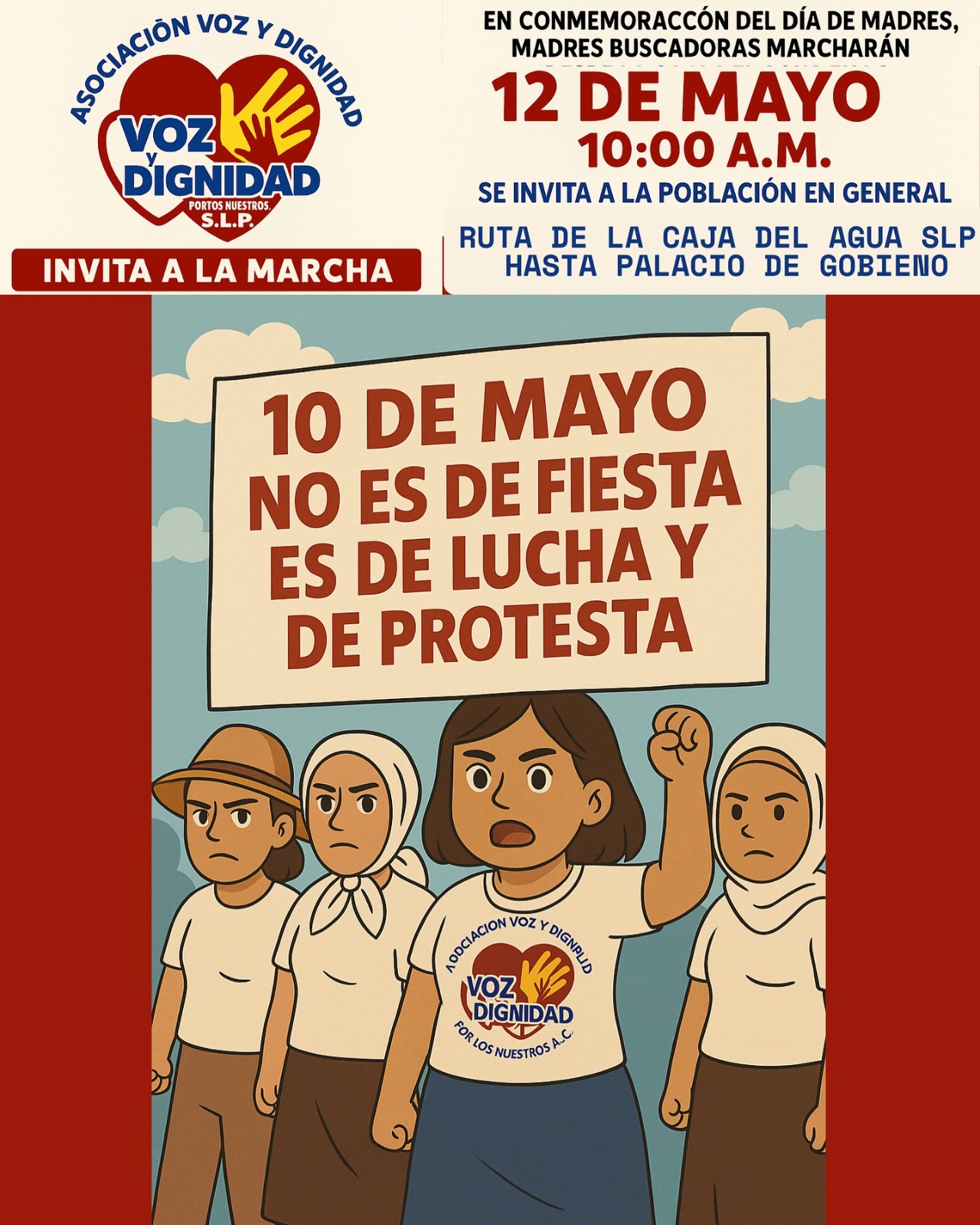 “Este 10 de mayo no tenemos flores ni pasteles… tenemos ausencias que duelen”