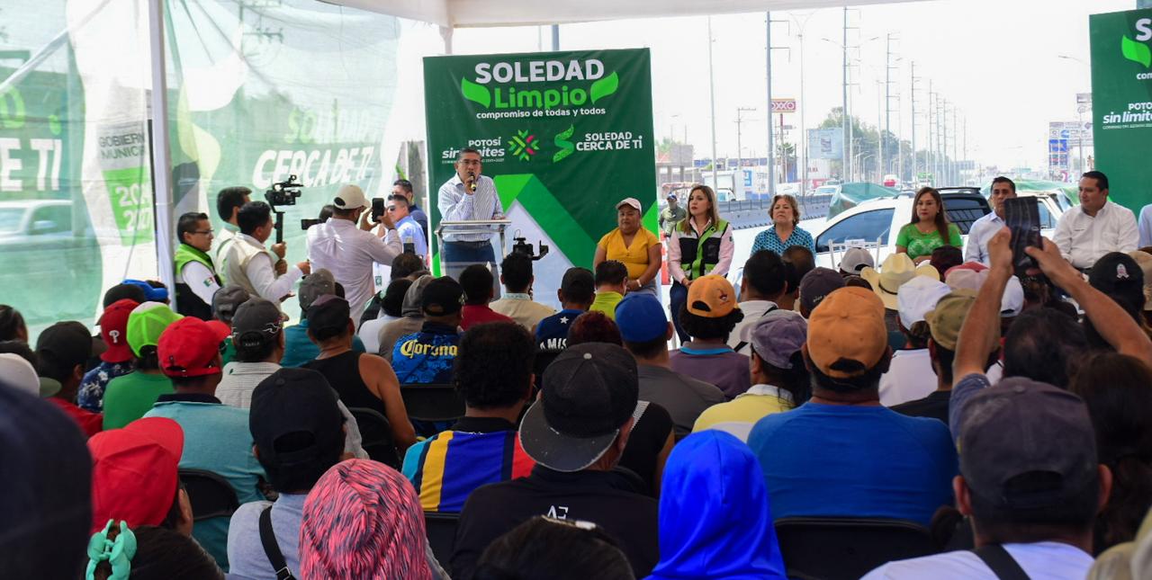Juan Manuel Navarro arranca programa de vigilancia y orden ambiental en Soledad de Graciano Sánchez