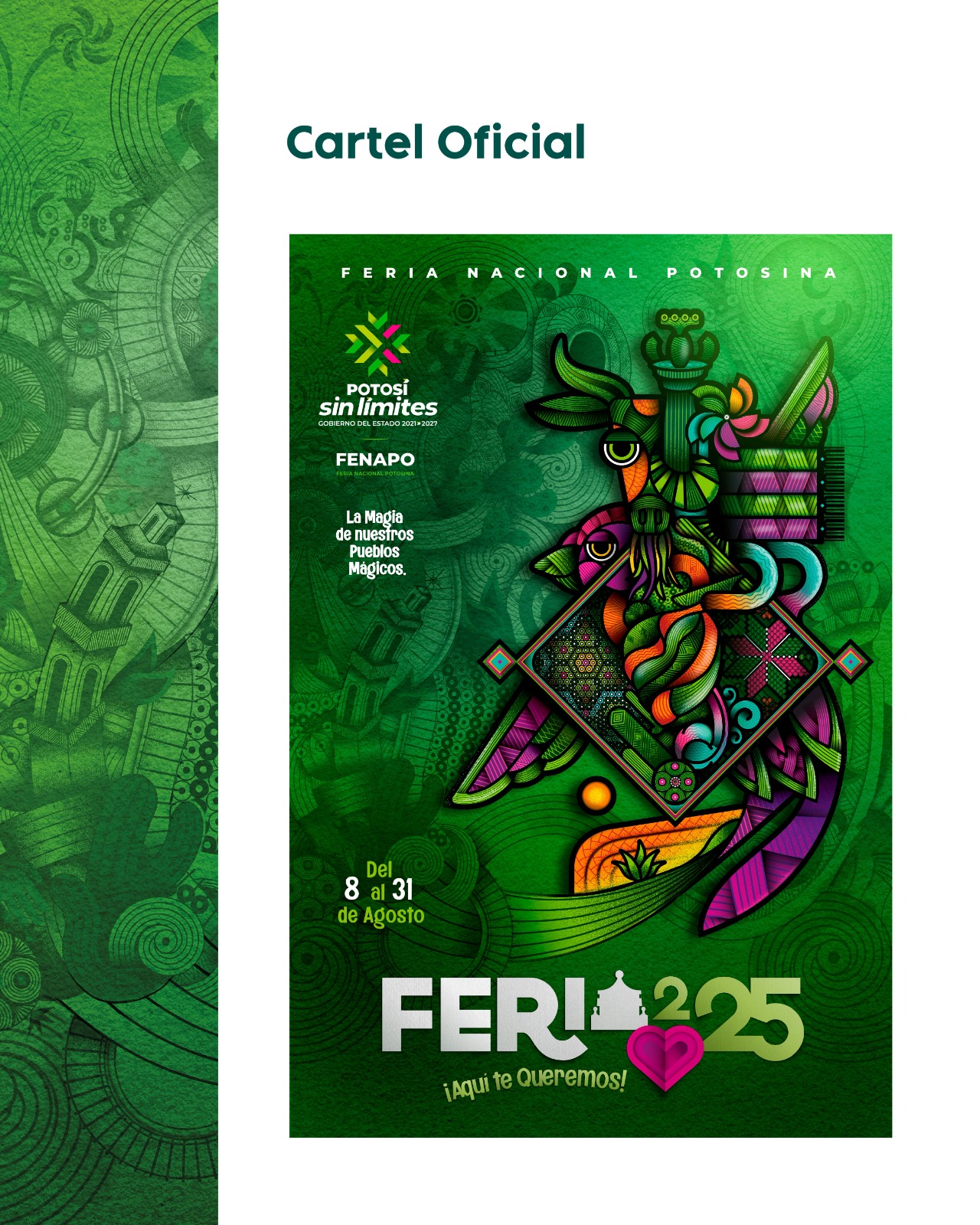 Pueblos mágicos en el cartel oficial de la FENAPO 2025