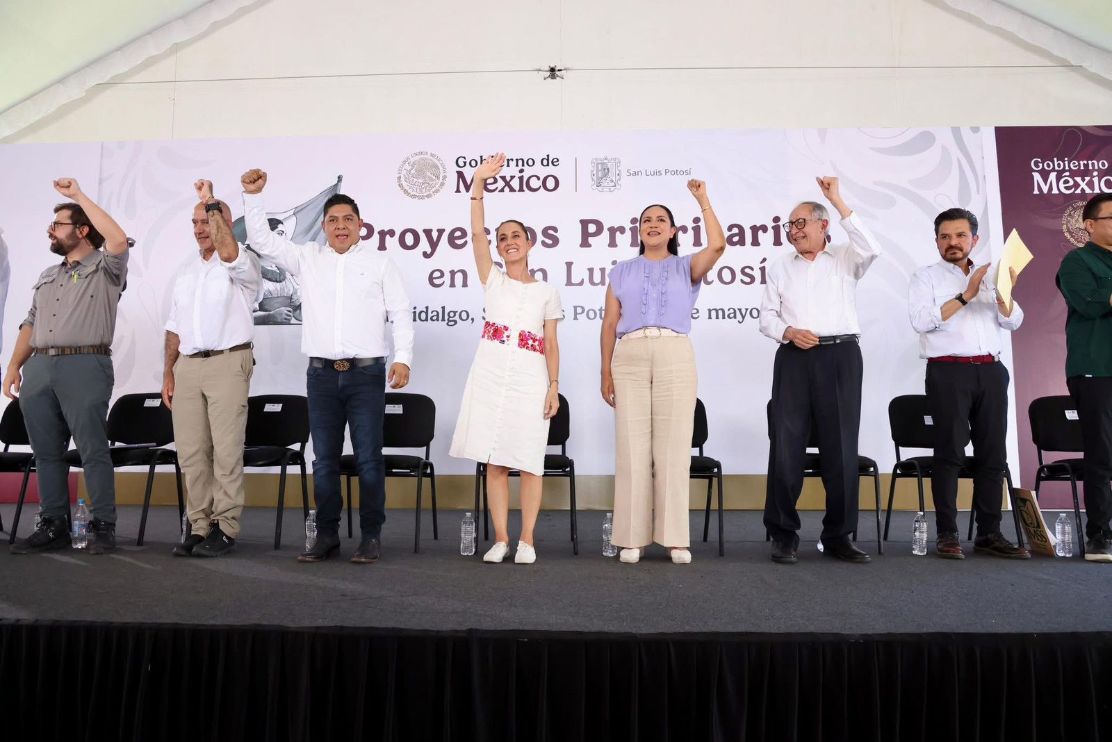 Ricardo Gallardo y Claudia Sheinbaum brindarán movilidad sin límites a potosinos