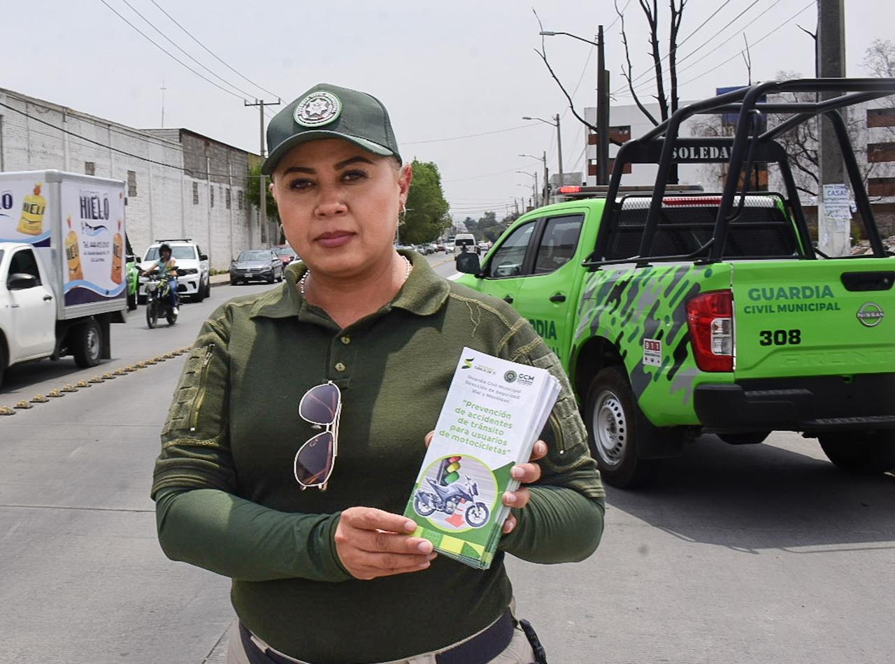 Seguridad vial de Soledad arranca campaña de concientización y medidas preventivas en motociclistas