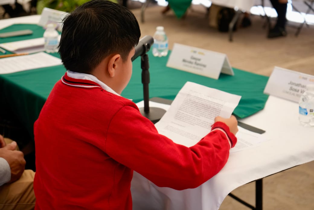 Villa de Pozos escucha voz de la niñez en primer concejo infantil