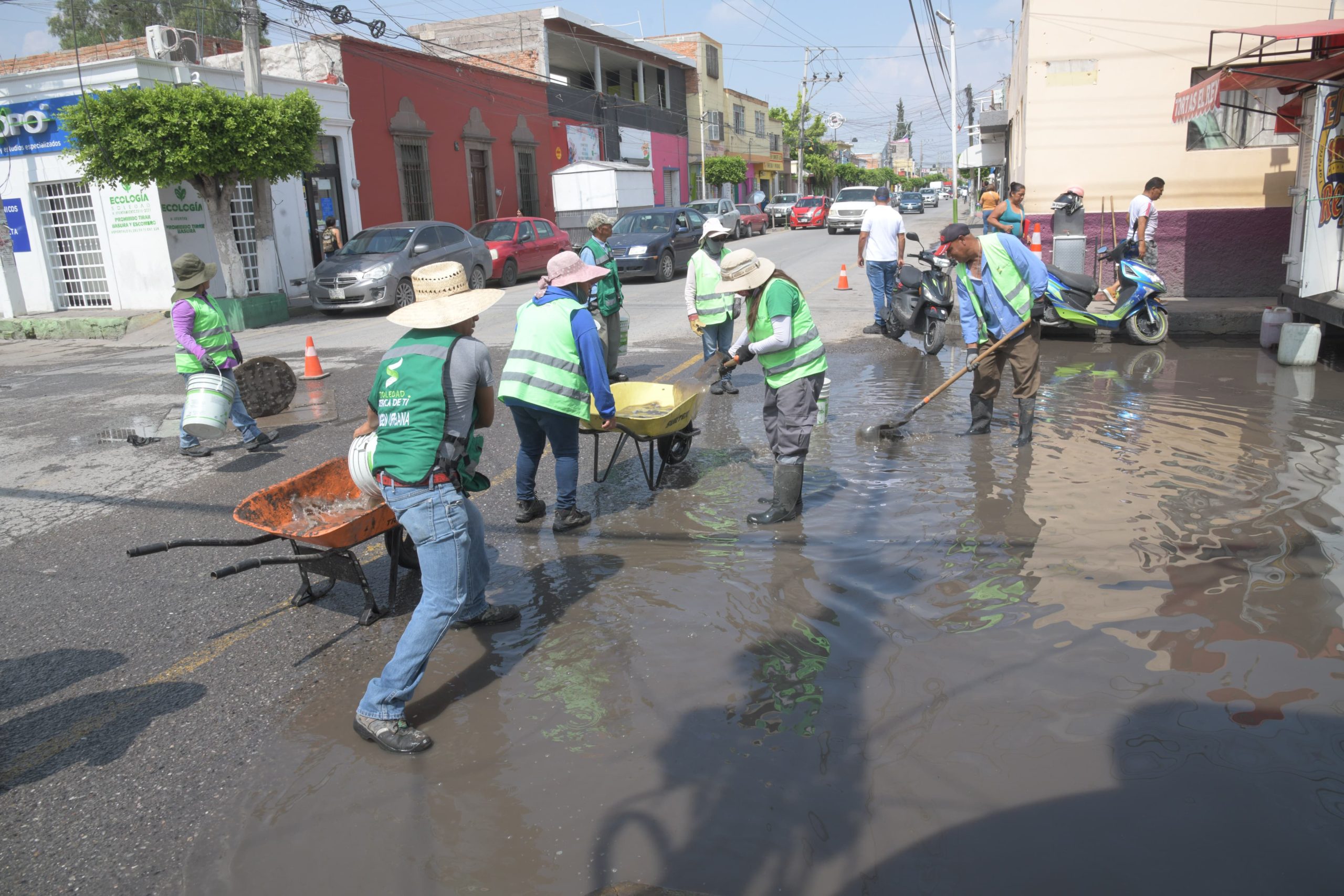 Gobierno municipal de Soledad continúa labores operativas ante lluvias