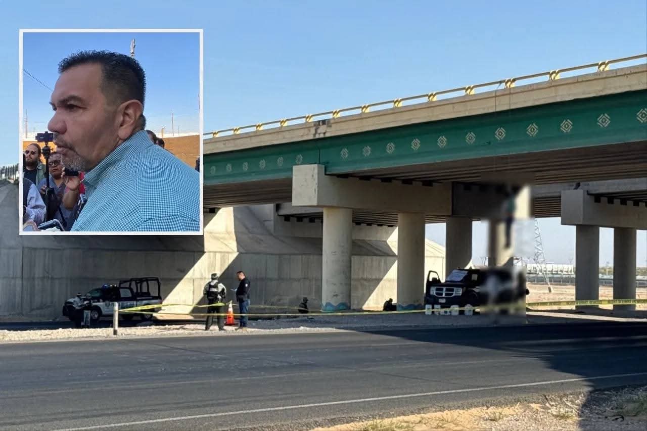 Hallan dos cuerpos colgados con mensaje en puente de Ciudad Juárez