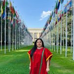 Palmira Flores García, primera mujer triqui en representar a su pueblo en la ONU.