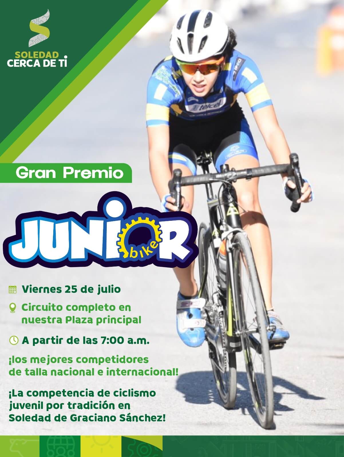 Con una proyección nacional e internacional, Soledad será sede del gran premio Junior Bike 2025