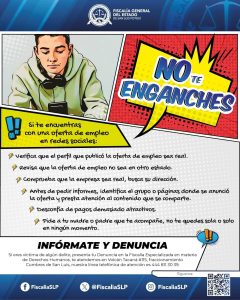 Fiscalía de SLP detecta modus operandi en ofertas de trabajo publicadas en redes sociales