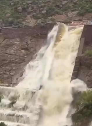 Protección civil emite recomendaciones por desfogue de la presa de San José
