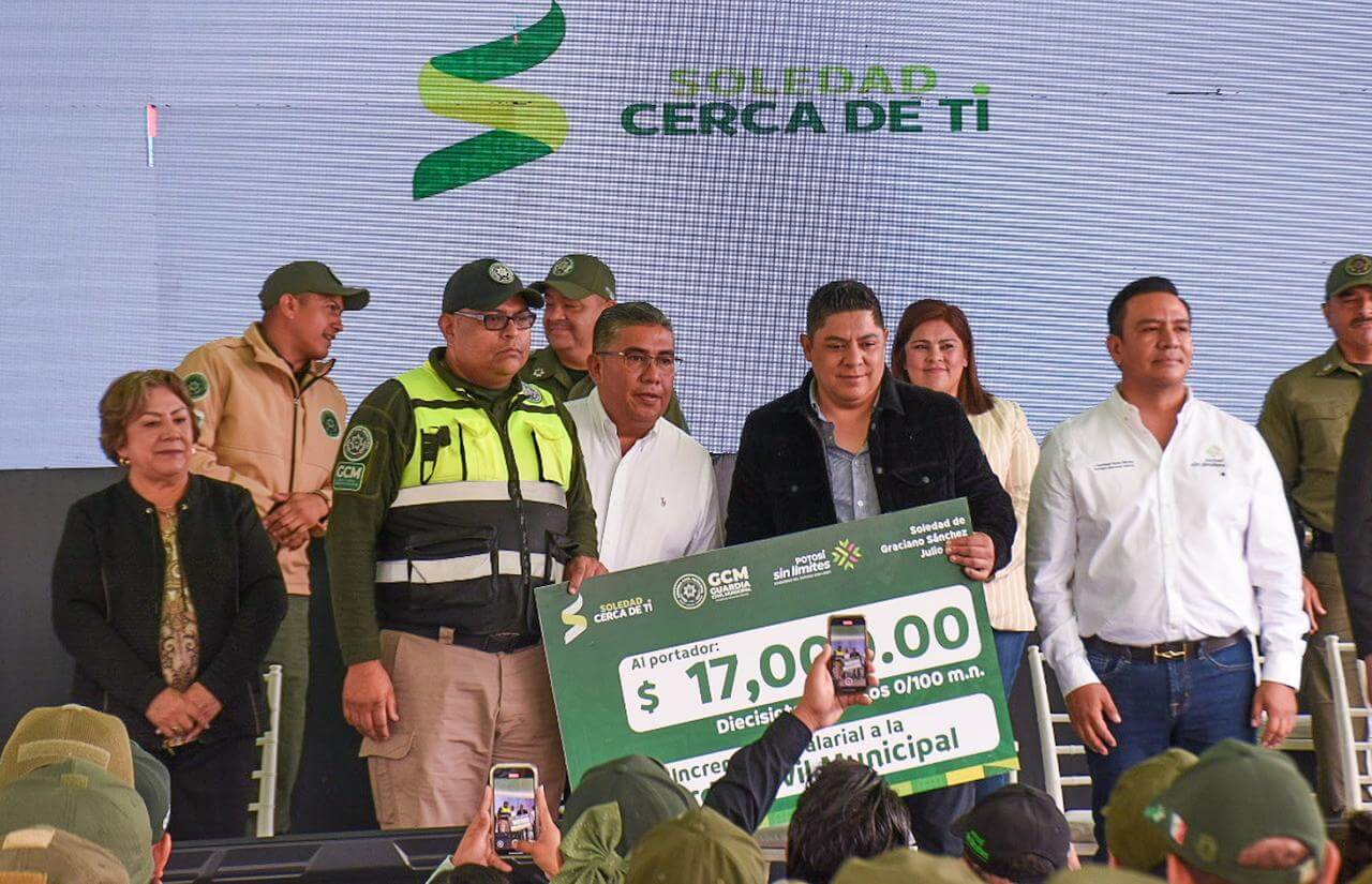Soledad de G. S. Se suma a iniciativa histórica de Ricardo Gallardo para pensionar a policías municipales