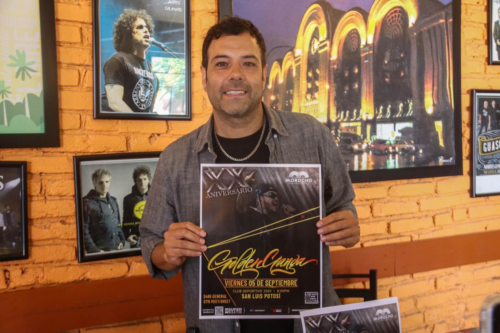 Golden Ganga en vivo en San Luis Potosí el 5 septiembre
