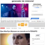 ¡Guerra de peticiones por Marilyn Manson en la FENAPO!