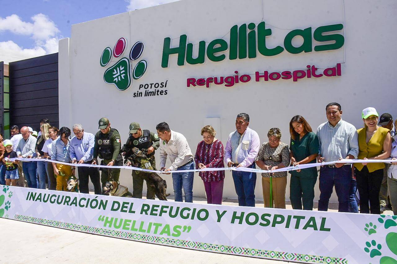 Ricardo Gallardo y Juan Manuel Navarro entregan refugio de animales gratuito en Soledad, el primero en el país