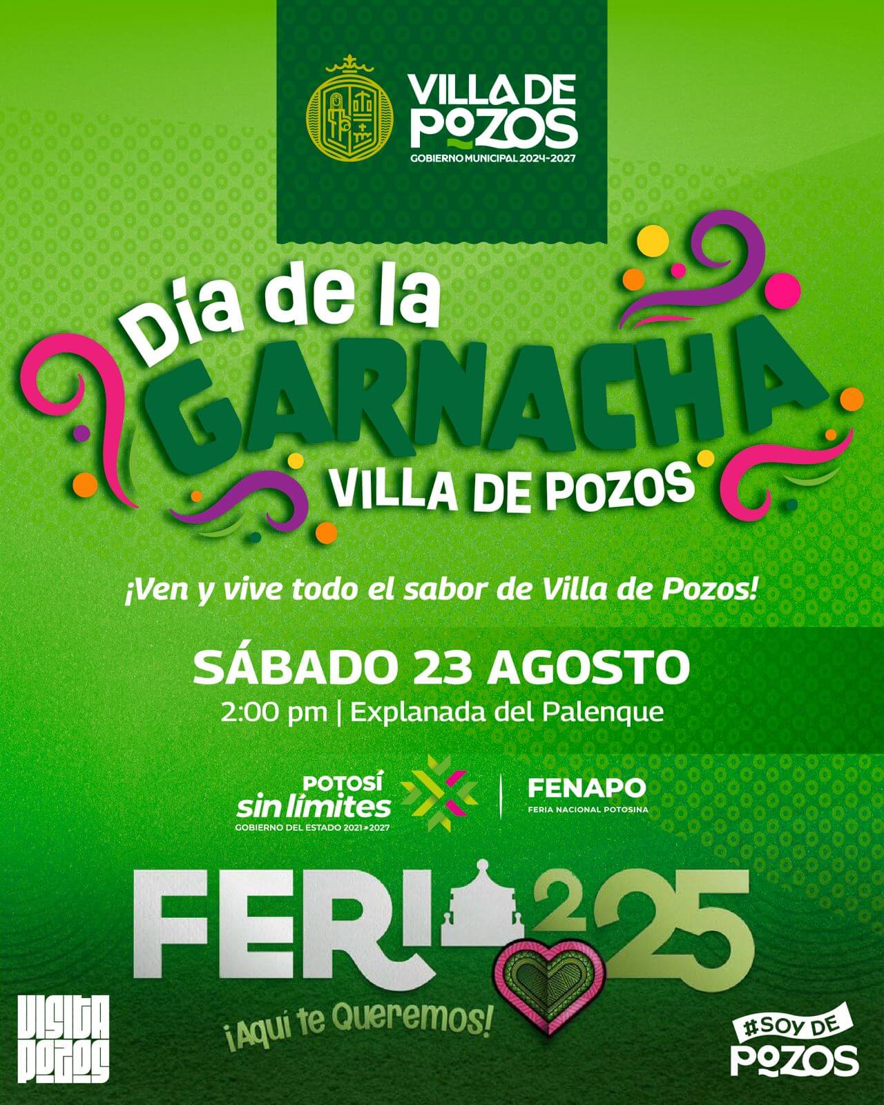 Villa de Pozos participará en el día de la garnacha en la Fenapo 2025