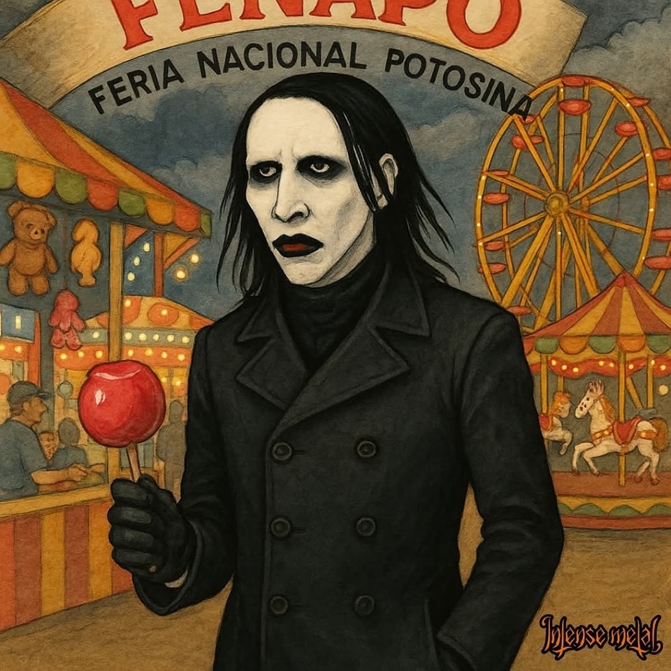 ¡Conservadores exigen cancelar concierto de Marilyn Manson en la FENAPO! Lo acusan de ser un “depredador” y “enemigo de la paz”