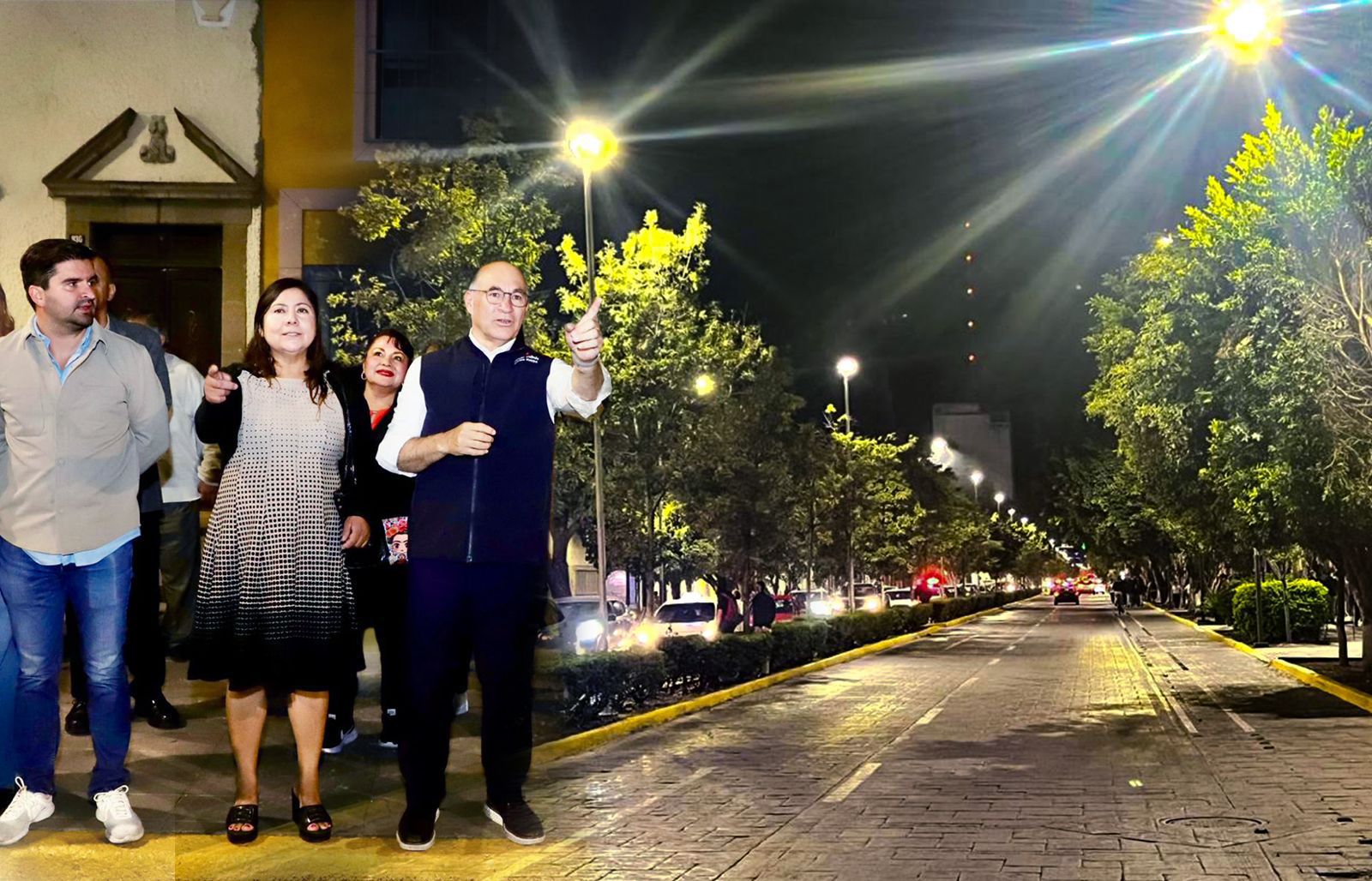 Alcalde Galindo recupera resplandor y seguridad en Avenida Carranza