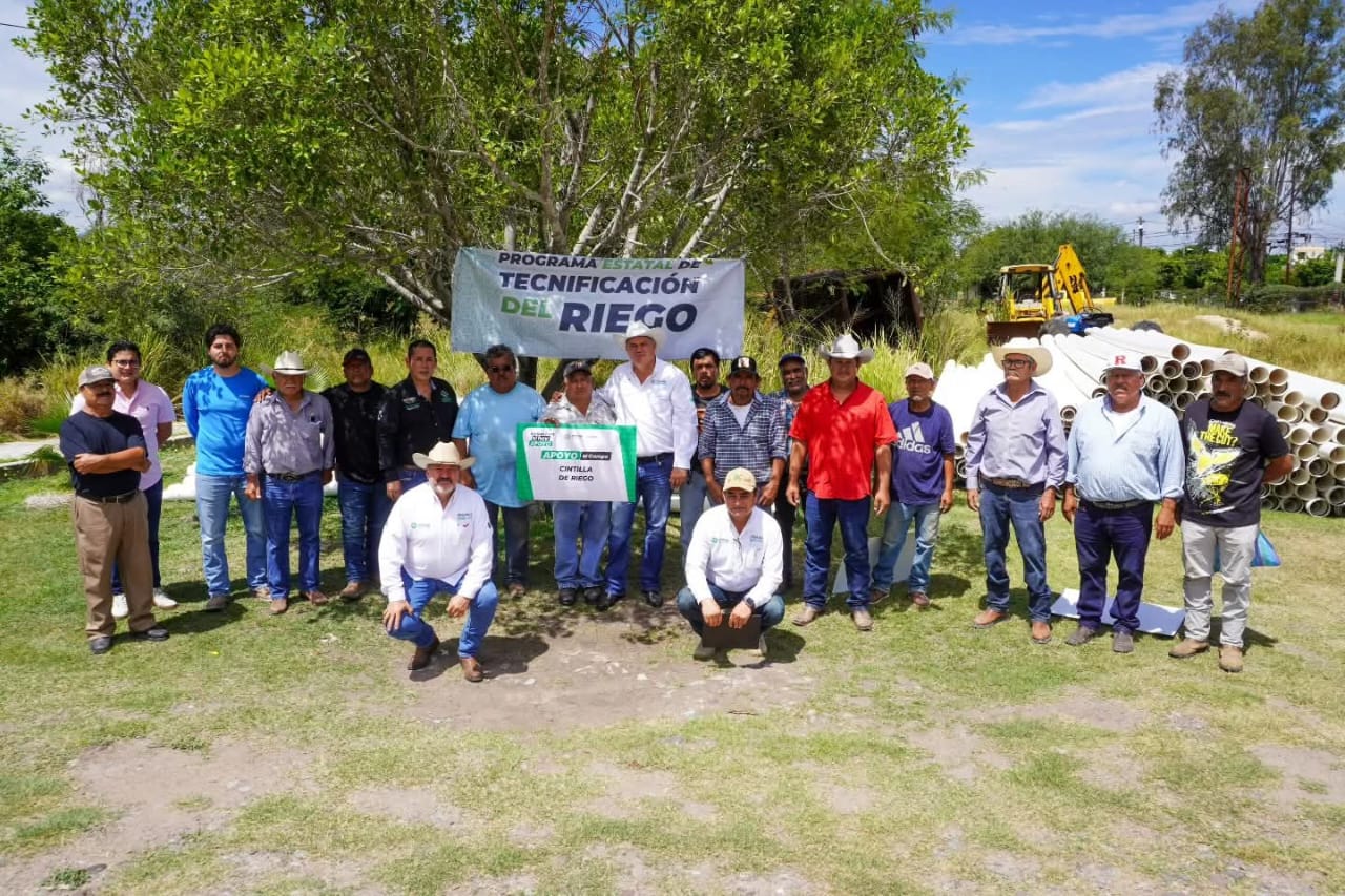 Gobierno del estado tecnifica 773 hectáreas de riego