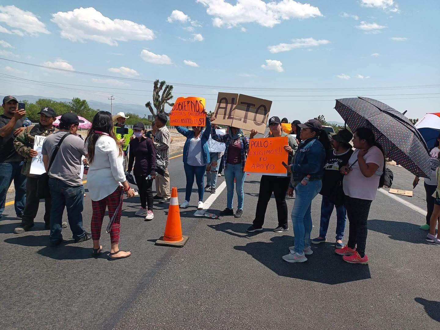 Guardia Nacional propicia bloqueo de carretera a Matehuala ante desorganizado operativo