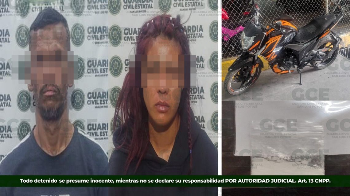 Caen integrantes de banda dedicada al robo de motocicletas en la capital potosina