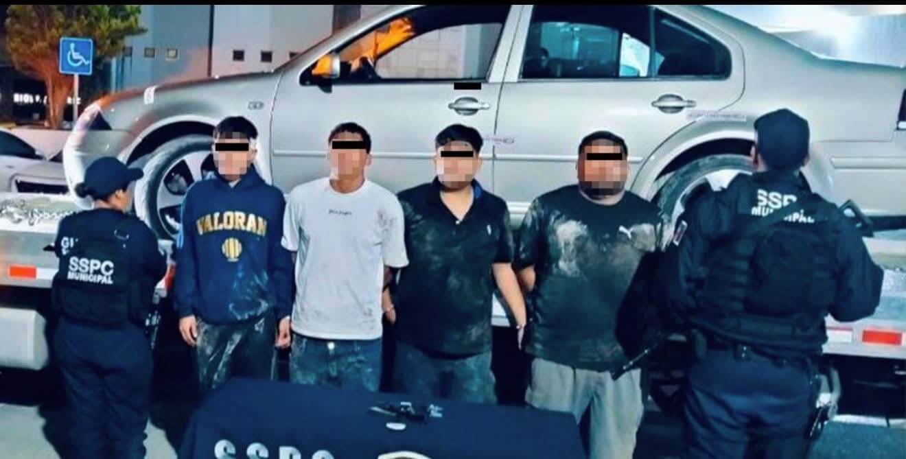 Policía de la Capital detienen a cuatro hombres armados tras persecución en el sur de la ciudad
