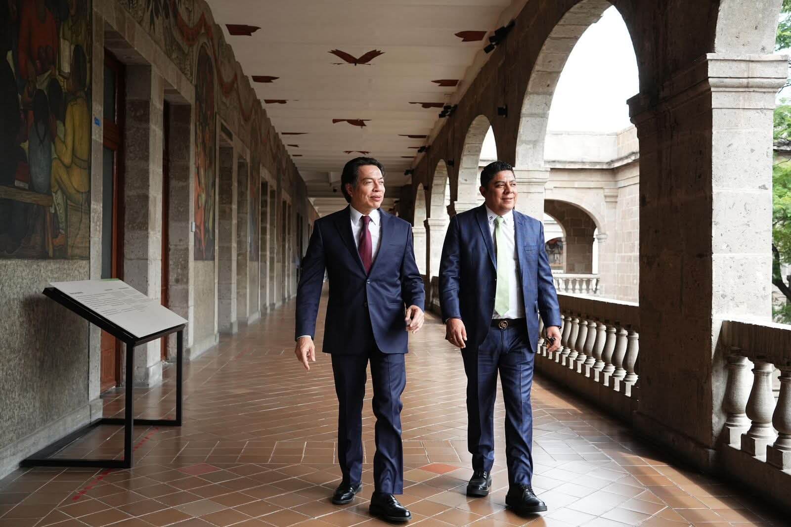 Ricardo Gallardo y Mario Delgado detallan apertura de universidad en SLP