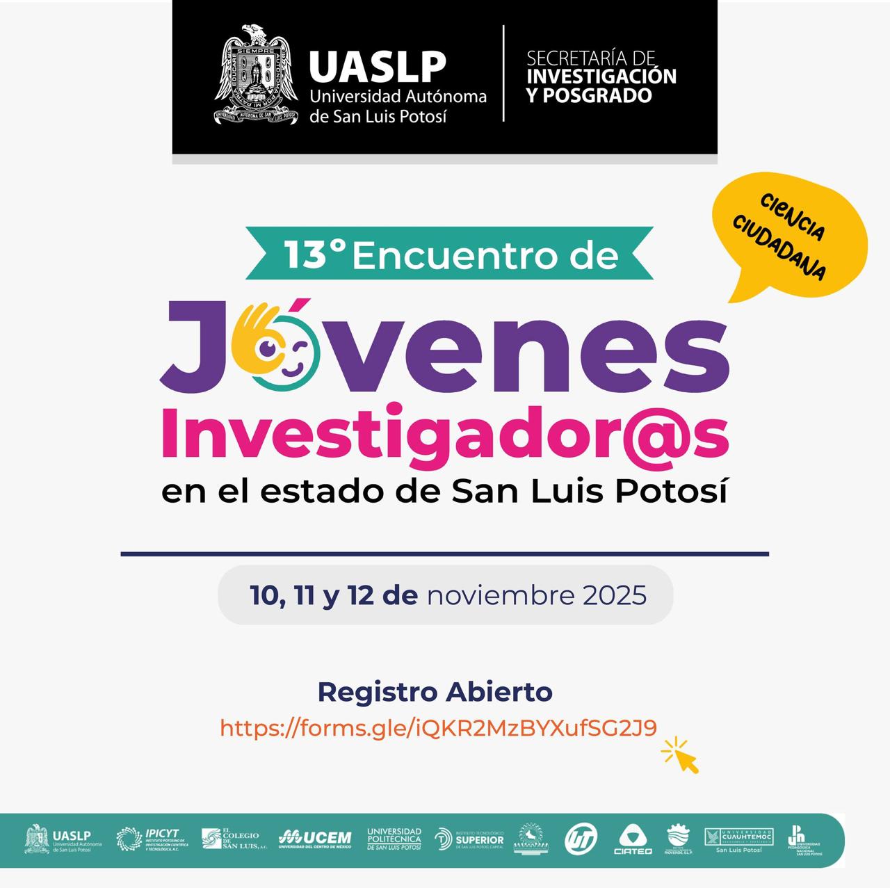UASLP anuncia la Semana de Posgrado 2025 y el 13º Encuentro de Jóvenes Investigadores