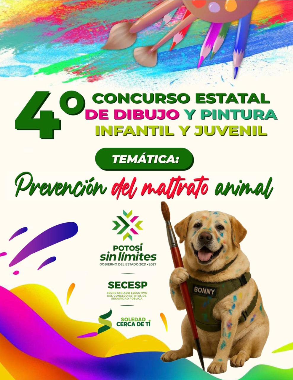 Gobierno de Soledad convoca a niñas, niños y jóvenes a participar en el cuarto concurso estatal de pintura 2025Gobierno de Soledad convoca a niñas, niños y jóvenes a participar en el cuarto concurso estatal de pintura 2025