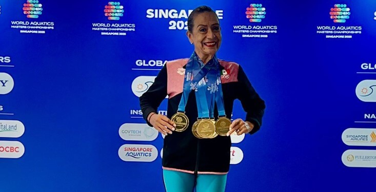 Lilia Vaca, la mexicana de 75 años que conquista el mundo en natación máster