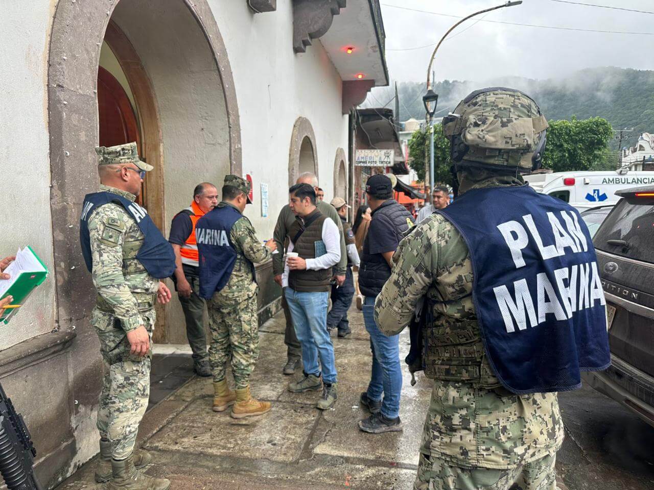 Llegan 65 elementos más de la Marina en apoyo a la Huasteca: aumenta a 1360 las personas afectadas por lluvias
