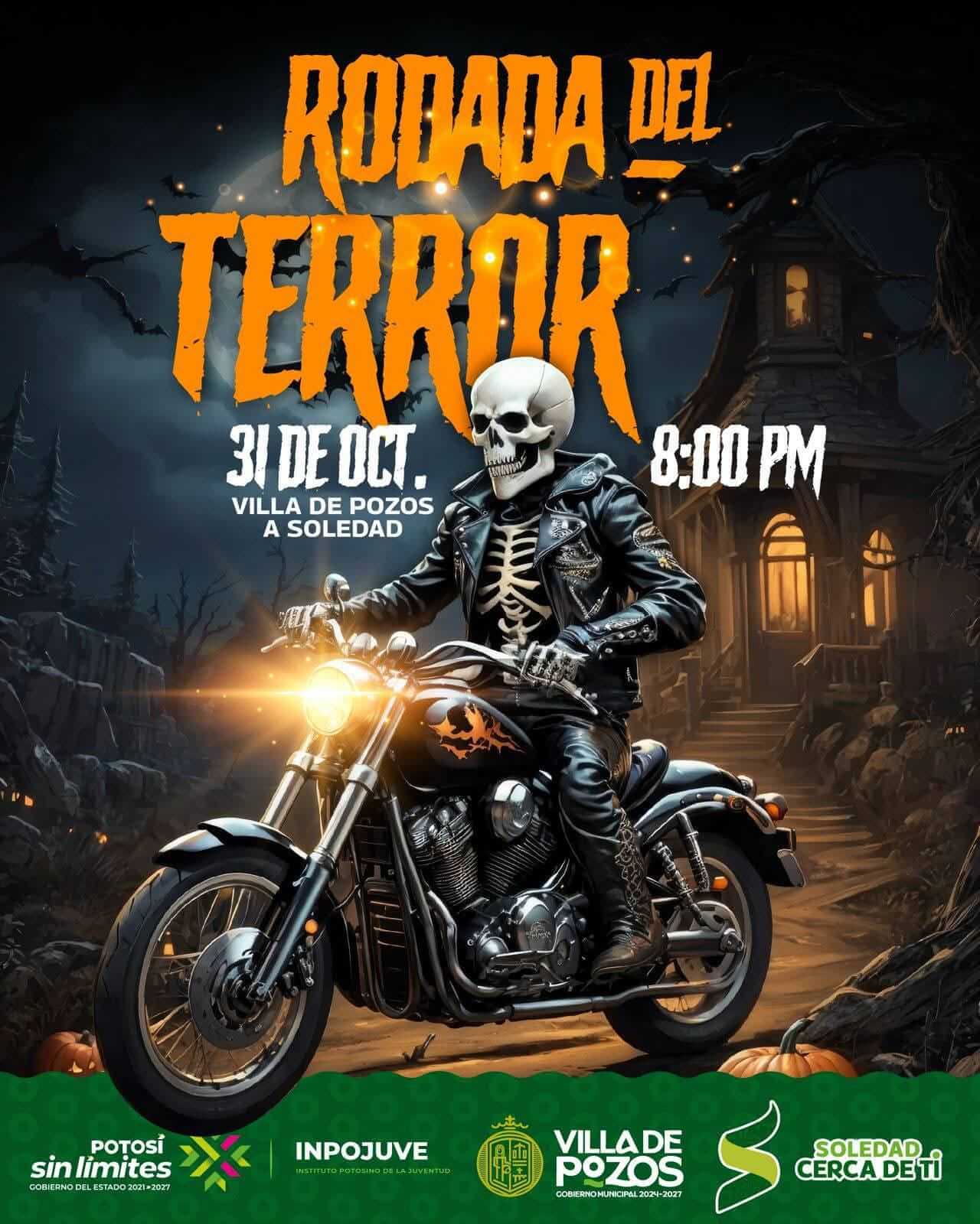 Motociclistas celebrarán rodada del terror metropolitana