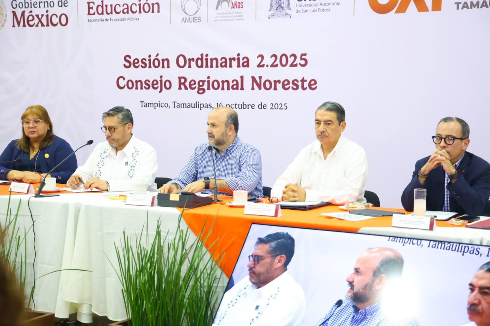 Presidencia del Consejo Regional Noreste de la ANUIES presenta informe de trabajo durante la Sesión Ordinaria 2.2025