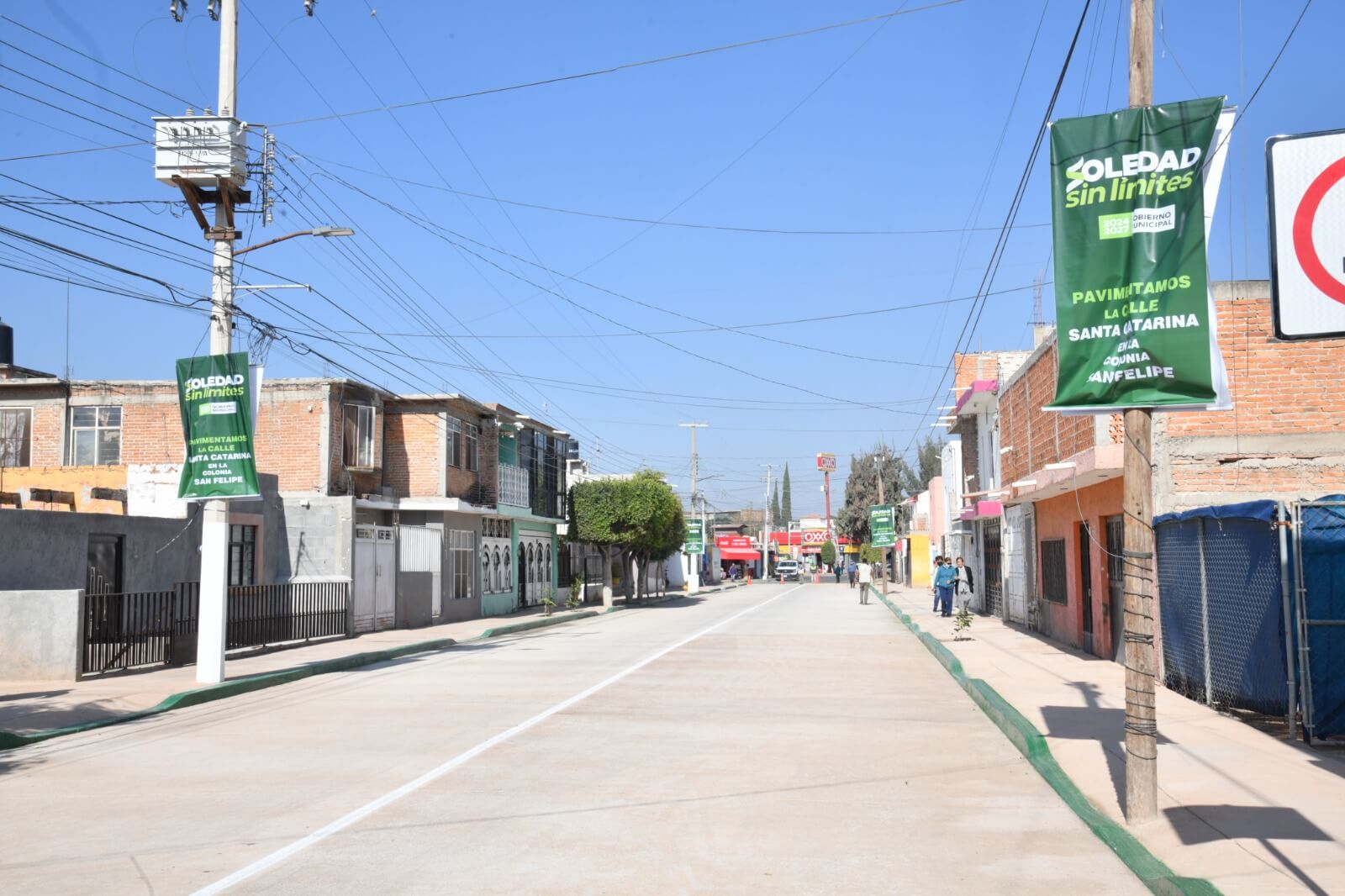 Ayuntamiento de Soledad entrega nueva pavimentación en la colonia San Felipe
