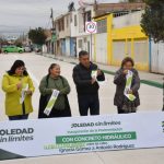 En 40 días, ayuntamiento de Soledad entrega pavimentación de calle Lino Gómez