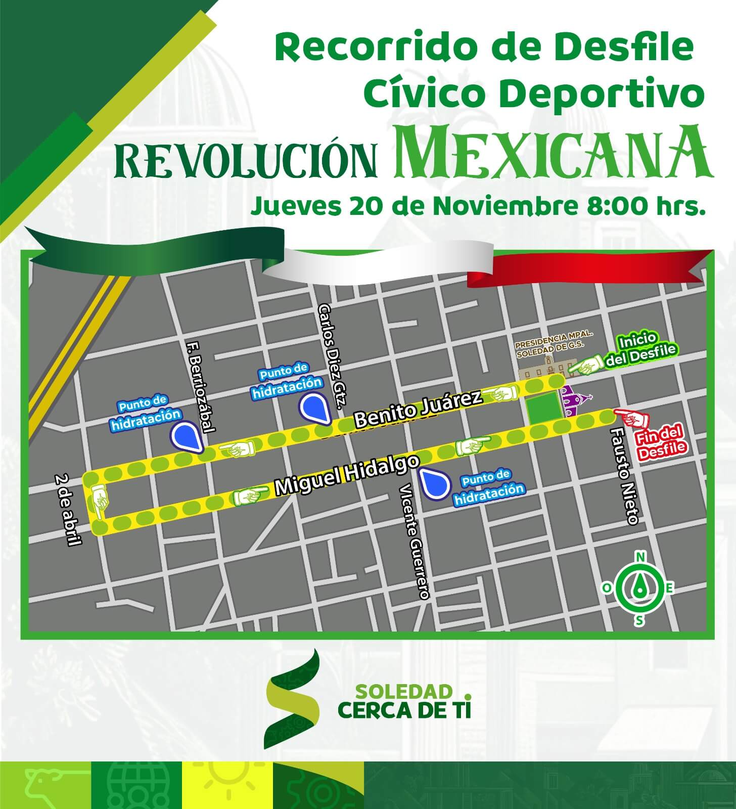 En Soledad, más de 25 escuelas están listas para participar en el desfile cívico-deportivo del 20 de noviembre