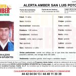FGESLP inició una alerta amber para localizar a un adolescente de 15 años de edad